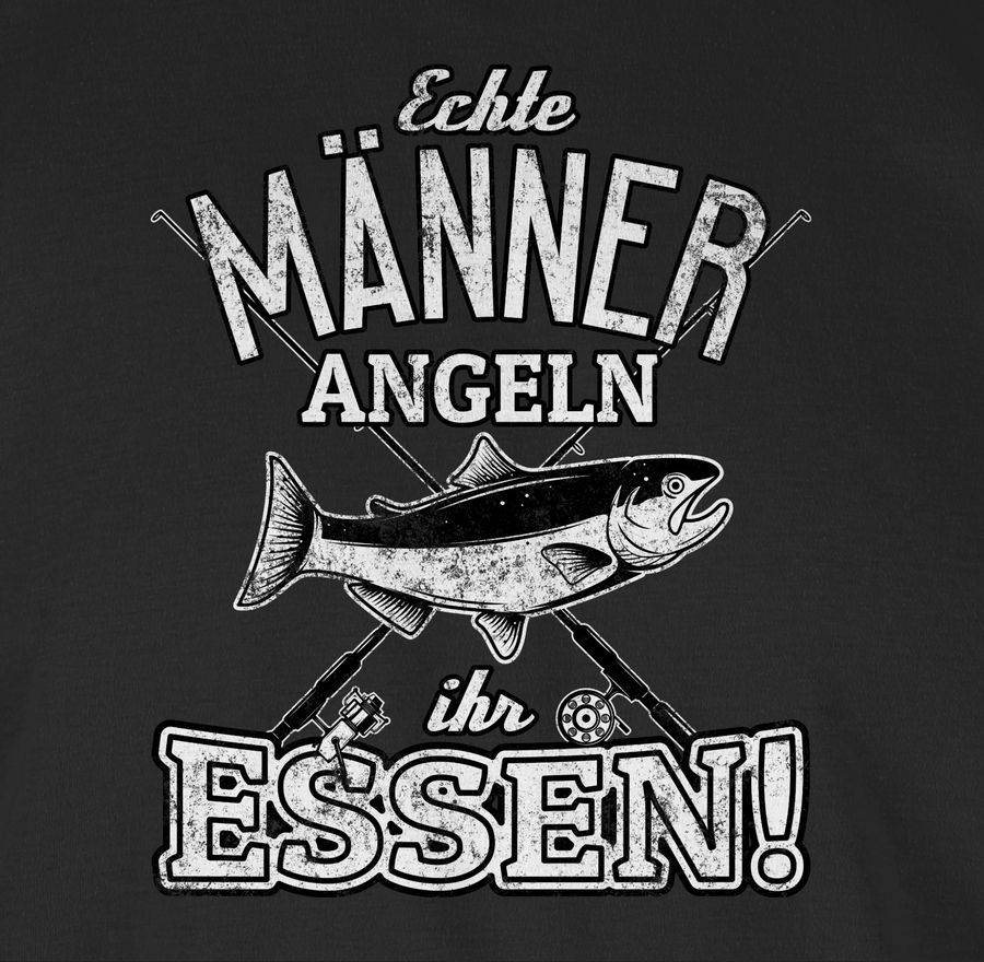 Shirtracer Echte Männer Angeln Ihr Essen: T-Shirt Rucksack Shirtracer