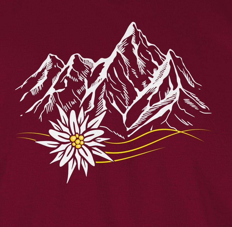 Shirtracer Edelweiß Berge Wandern Wanderlust Berg Ruft Alpen: T-Shirt Gym Bag Shirtracer