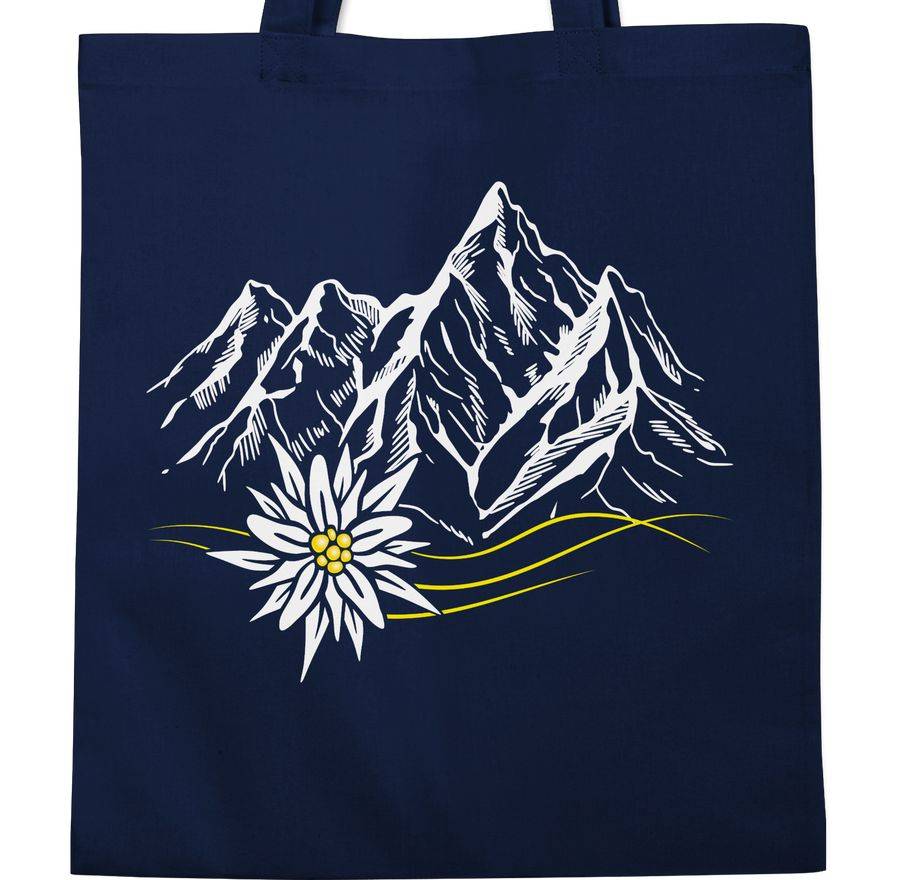 Shirtracer Edelweiß Berge Wandern Wanderlust Berg Ruft Alpen: T-Shirt Gym Bag Shirtracer
