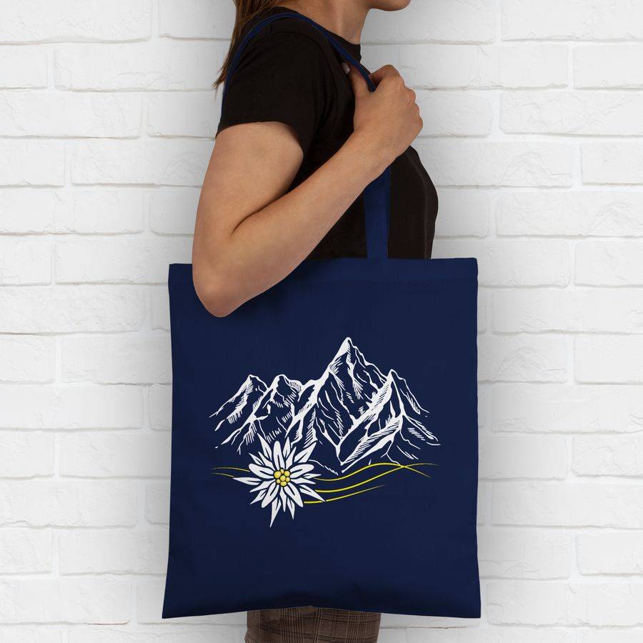 Shirtracer Edelweiß Berge Wandern Wanderlust Berg Ruft Alpen: T-Shirt Gym Bag Shirtracer