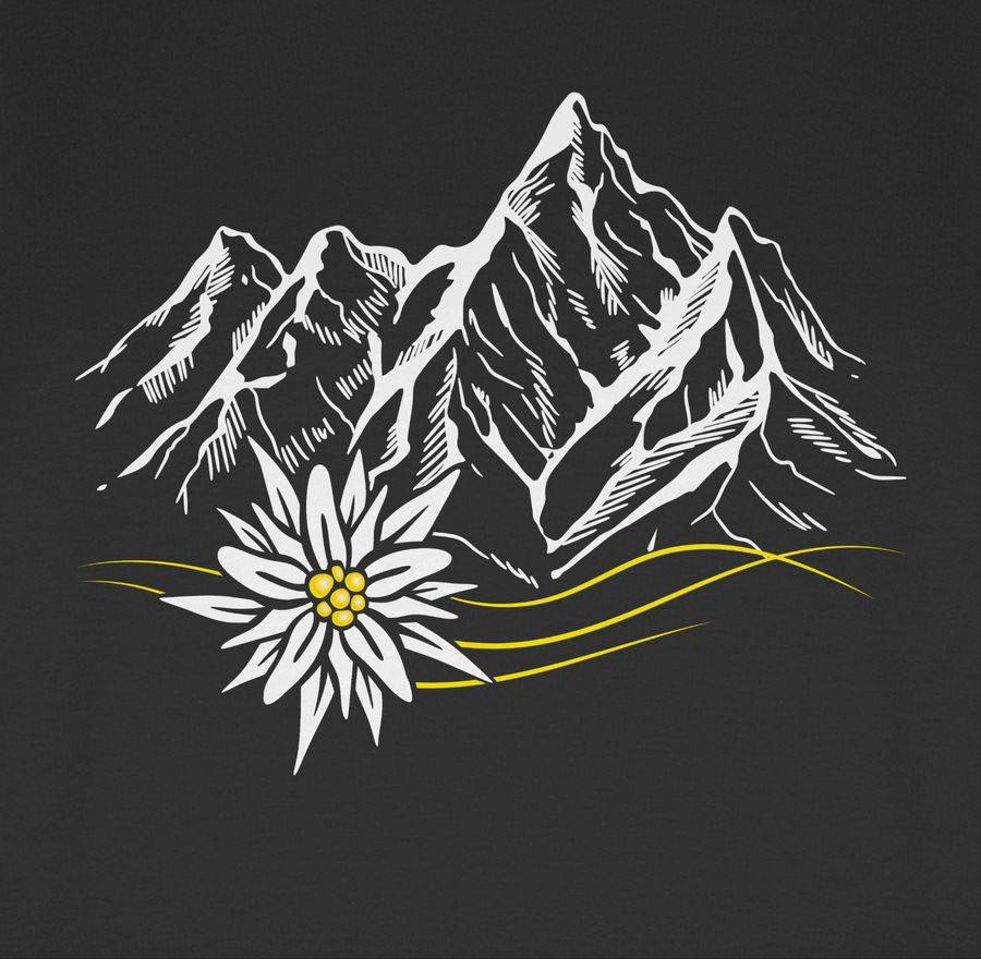 Shirtracer Edelweiß Berge Wandern Wanderlust Berg Ruft Alpen: T-Shirt Gym Bag Shirtracer