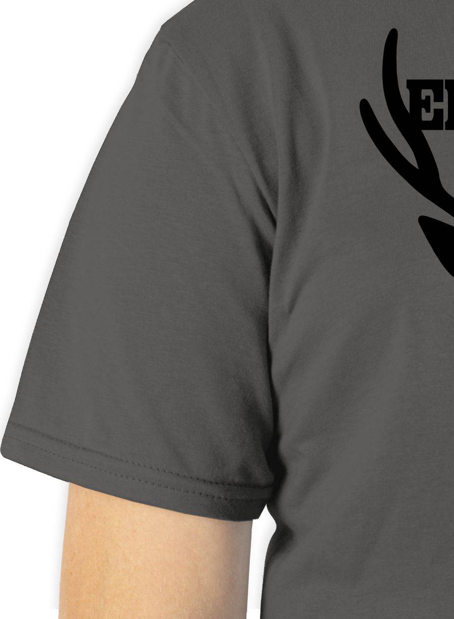 Shirtracer Edelwild Mit Hirsch - Schwarz: T-Shirt Rucksack Shirtracer