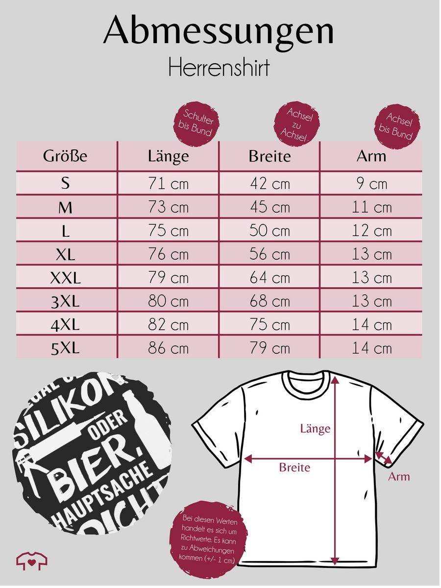 Shirtracer Egal Ob Silikon Oder Bier Hauptsache Dicht: T-Shirt Rucksack Shirtracer