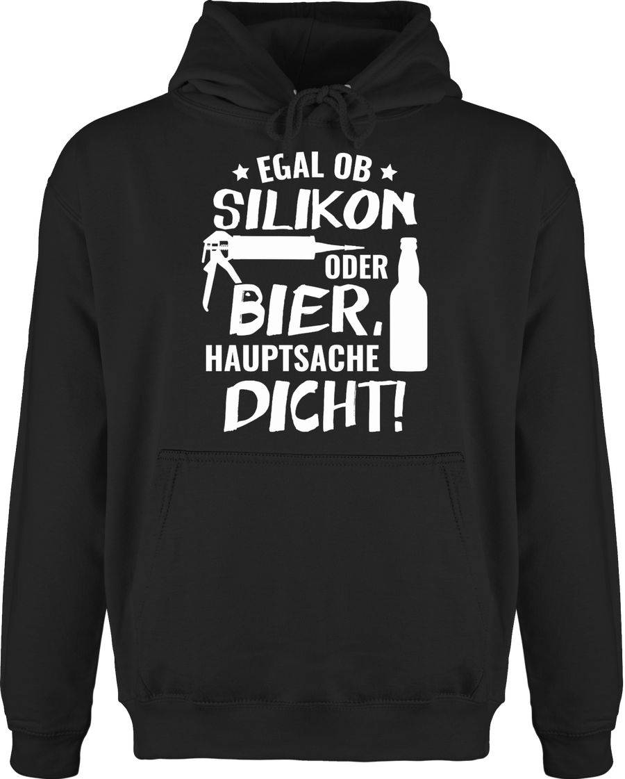 Shirtracer Egal ob Silikon oder Bier Hauptsache Dicht: T-Shirt Rucksack Shirtracer