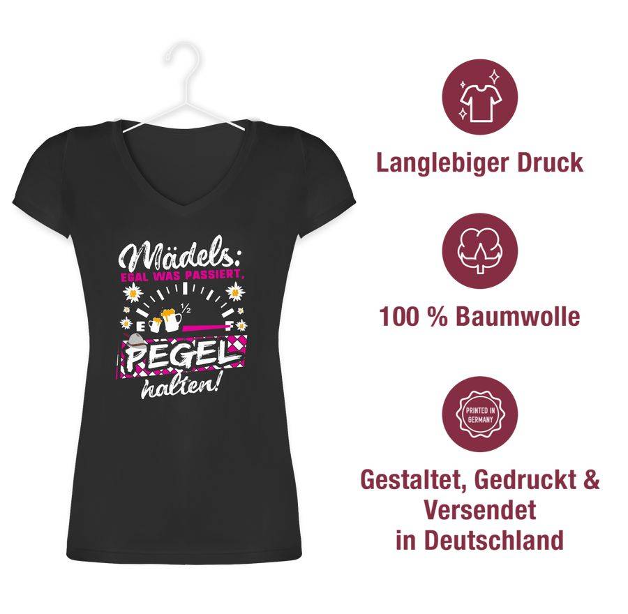 Shirtracer Egal Was Passiert, Pegel Halten! Fuchsia: Tshirt Gym Bag Shirtracer