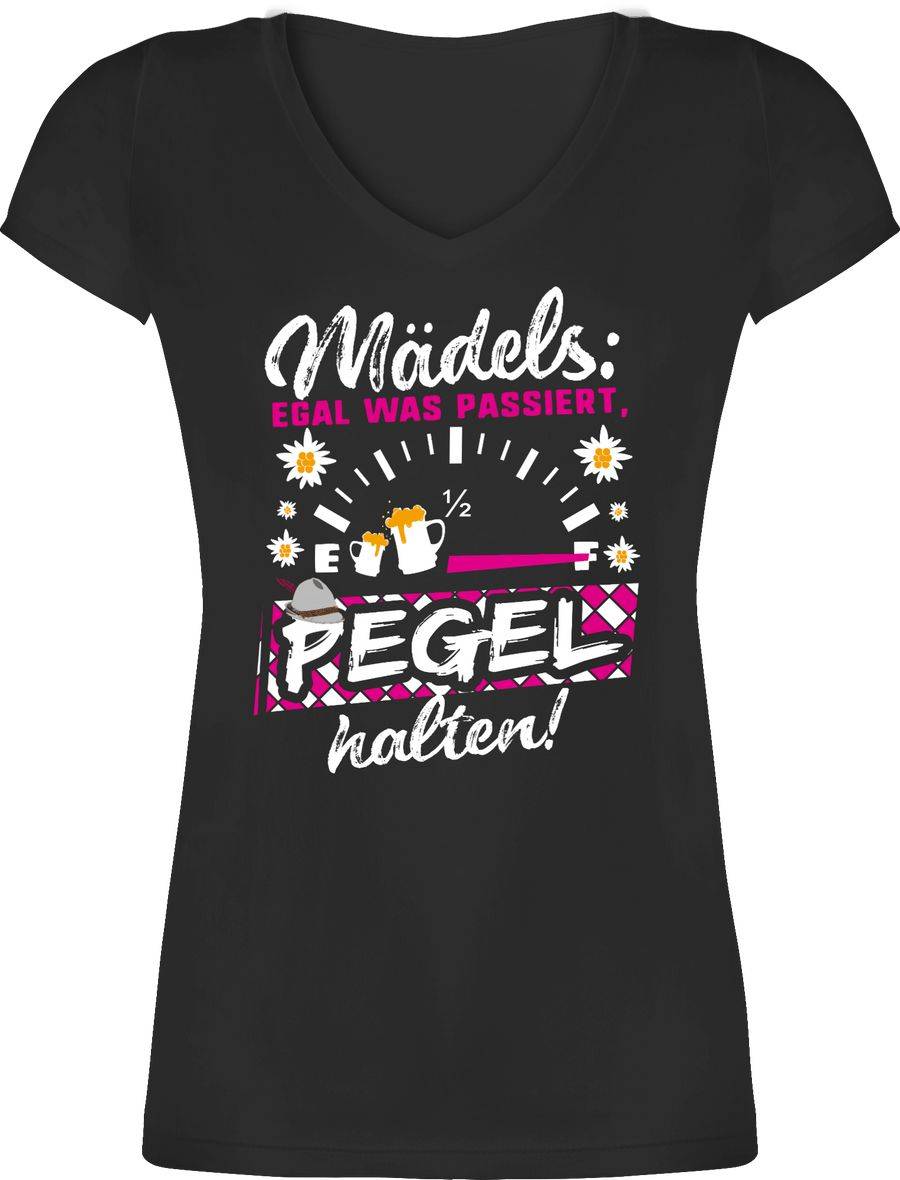 Shirtracer Egal was passiert, Pegel halten! Fuchsia: Tshirt Gym Bag Shirtracer