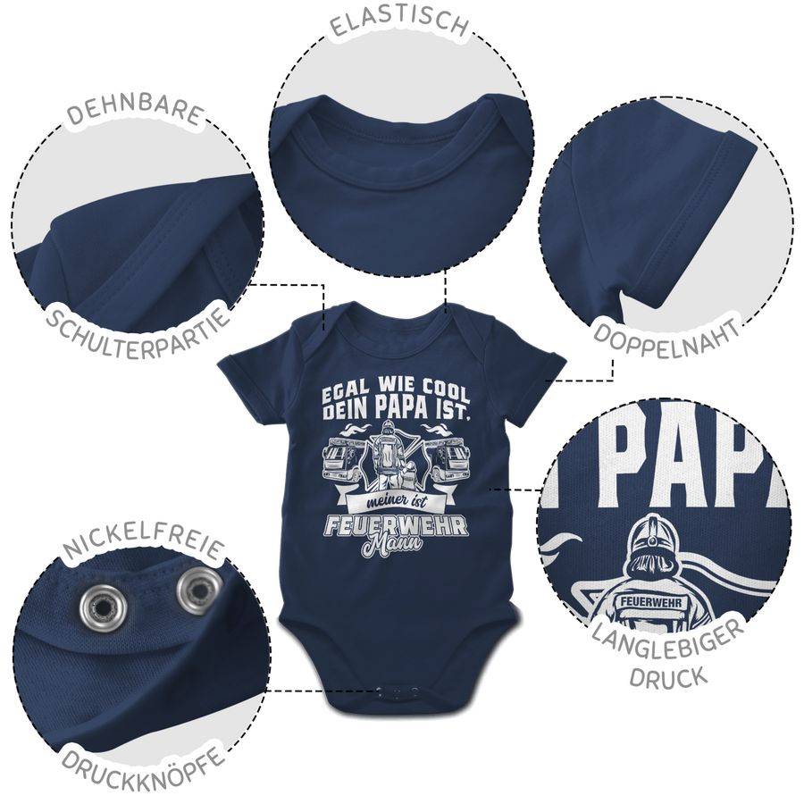Shirtracer Egal Wie Cool Dein Papa Ist Meiner Ist Feuerwehr Mann Shirts & Mehr Shirtracer