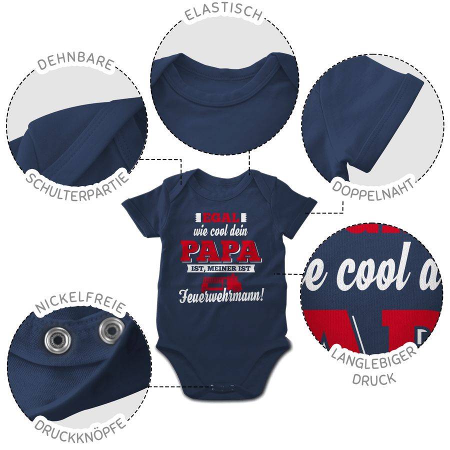Shirtracer Egal Wie Cool Dein Papa Meiner Ist Feuerwehrmann Shirts & Mehr Shirtracer
