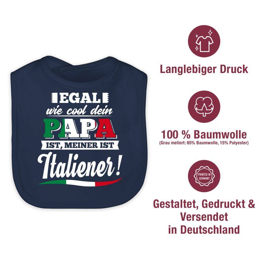 Shirtracer Egal Wie Cool Dein Papa Meiner Ist Italiener: Tshirt Rucksack Shirtracer