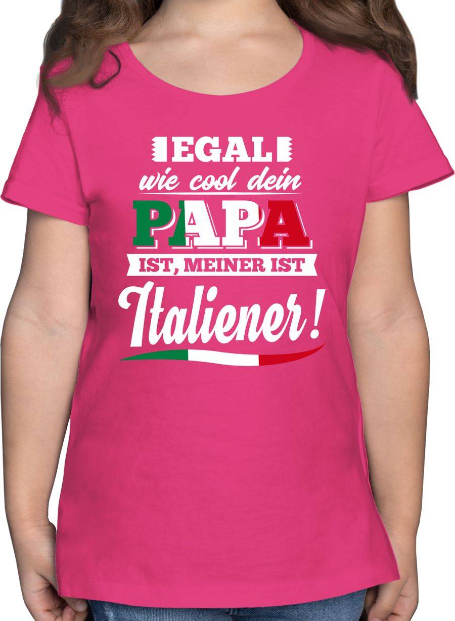 Shirtracer Egal wie Cool dein Papa meiner ist Italiener: Tshirt Rucksack Shirtracer