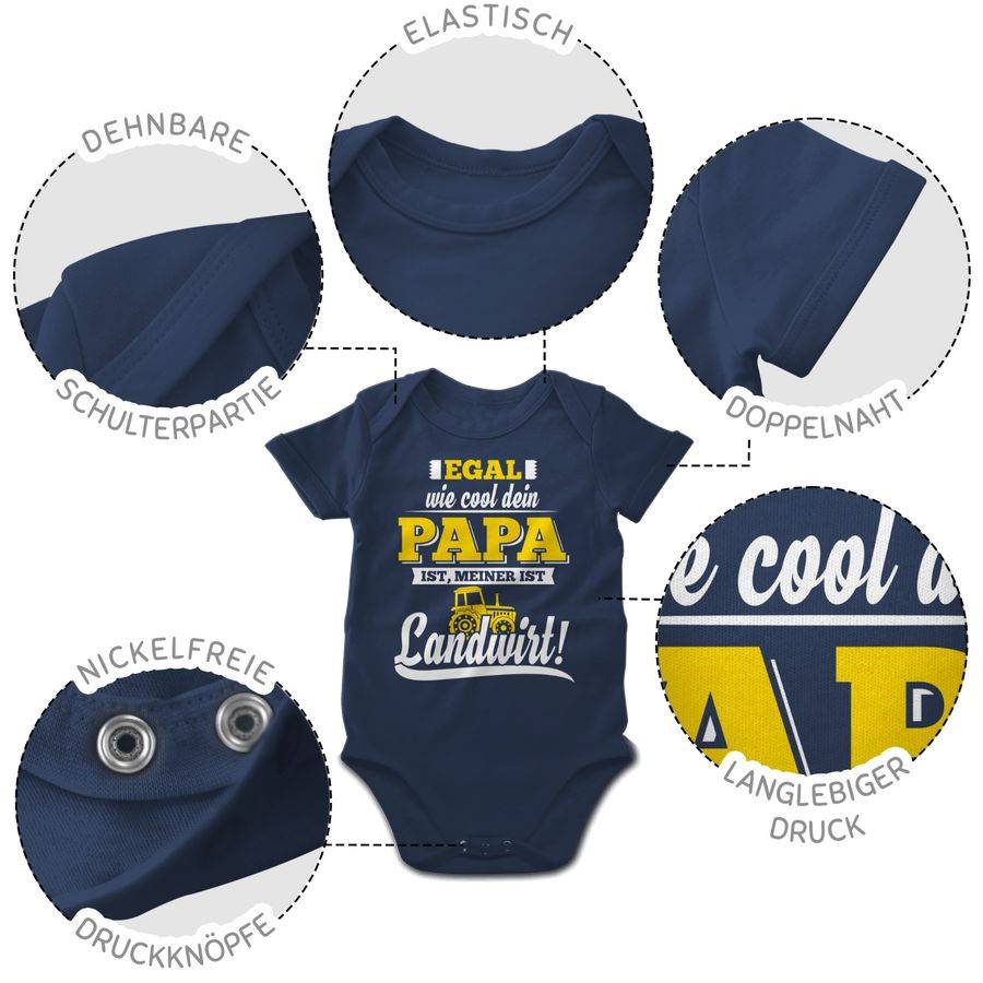 Shirtracer Egal Wie Cool Dein Papa Meiner Ist Landwirt: T-Shirt Rucksack Shirtracer