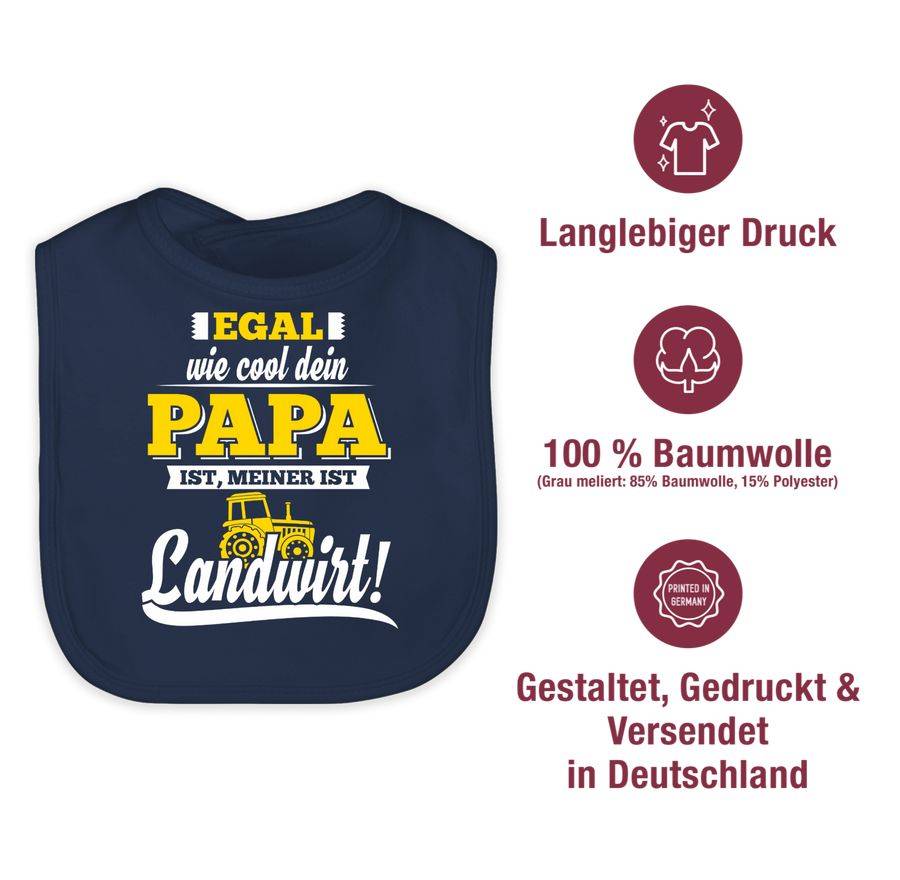 Shirtracer Egal Wie Cool Dein Papa Meiner Ist Landwirt: T-Shirt Rucksack Shirtracer