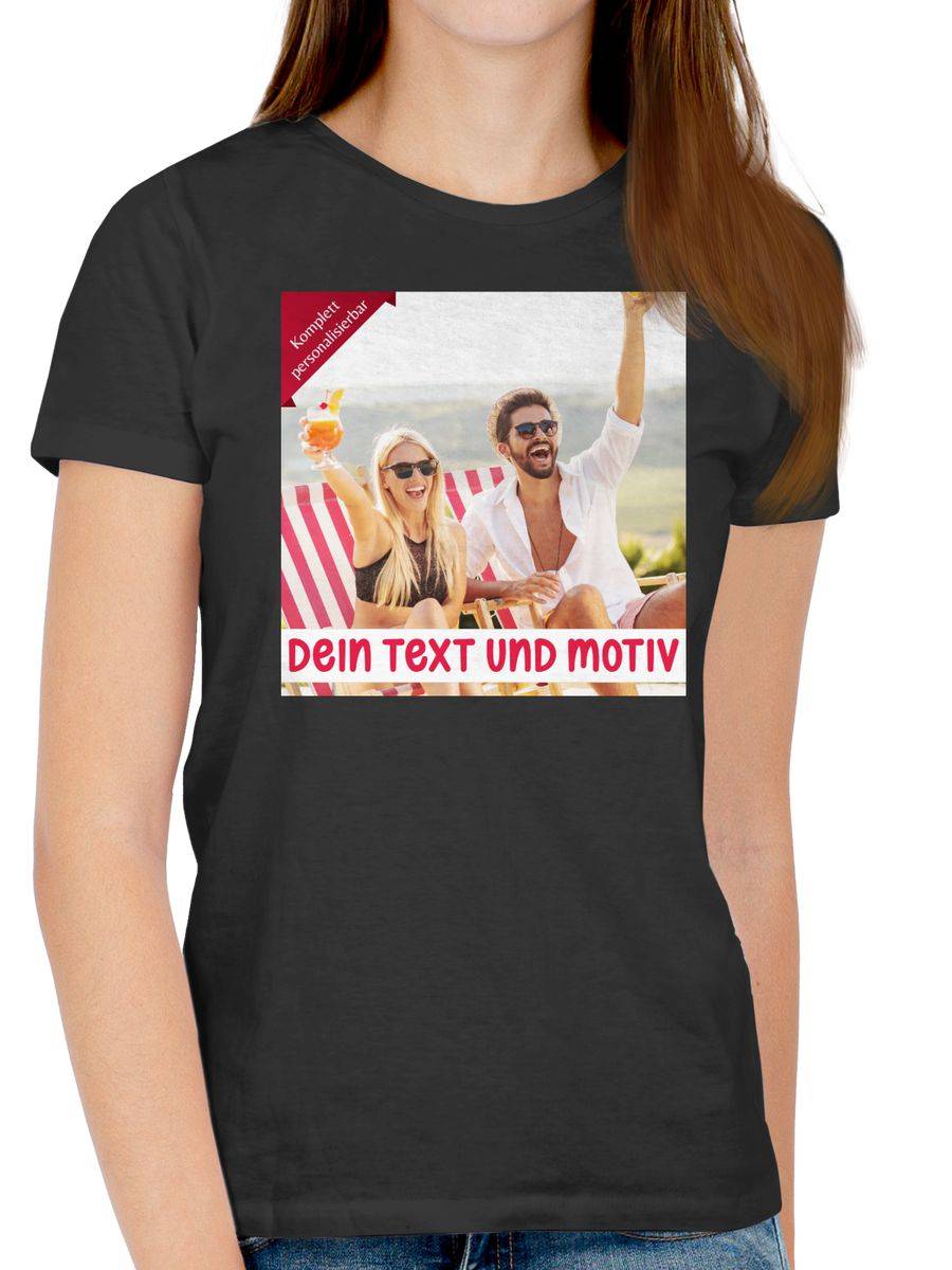 Shirtracer Eigenem Foto Geschenk: Tshirt Turnbeutel Shirtracer