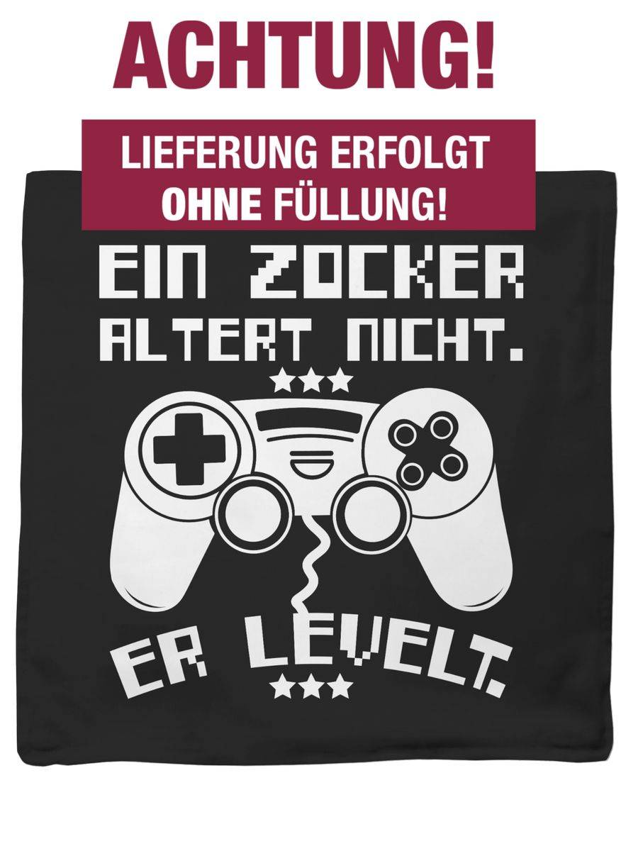 Shirtracer Ein Zocker Altert Nicht - Er Levelt Weiß: T-Shirt Rucksack Shirtracer