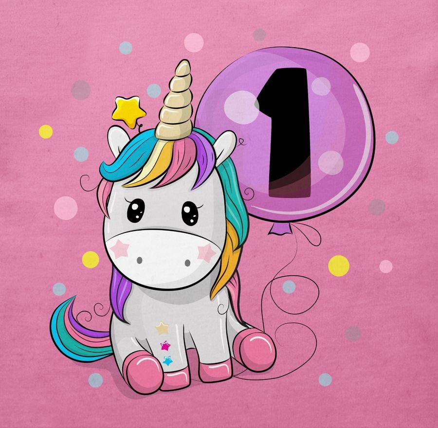 Shirtracer Einhorn 1 Geburtstag Mädchen Kindergeburtstag 1 Jahre Shirtracer