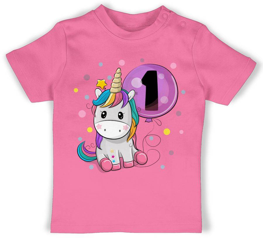 Shirtracer Einhorn 1 Geburtstag Mädchen Kindergeburtstag 1 Jahre Shirtracer