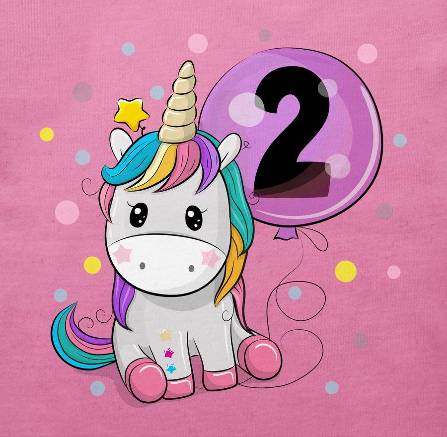 Shirtracer Einhorn 2 Geburtstag Mädchen Kindergeburtstag 2 Jahre Shirtracer