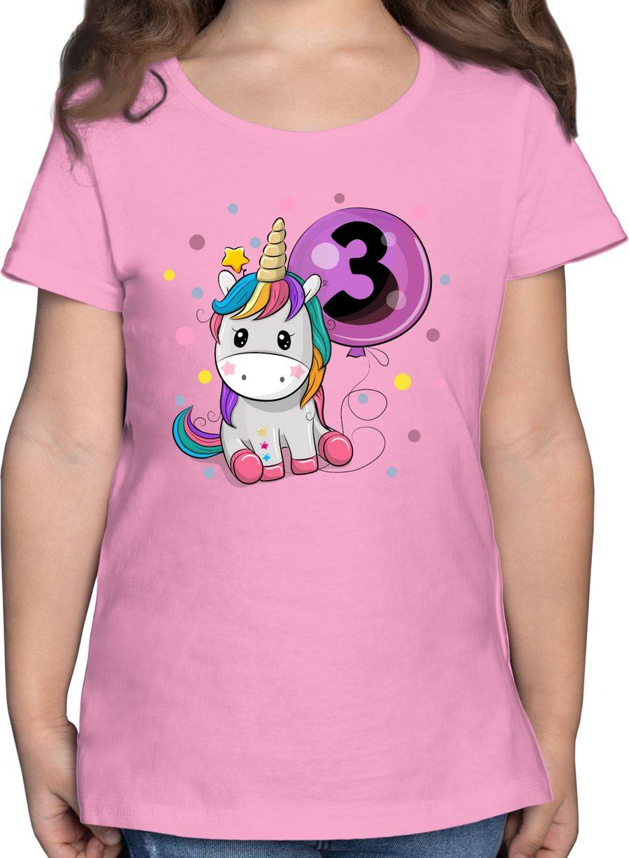 Shirtracer Einhorn 3 Geburtstag Mädchen Kindergeburtstag 3 Jahre Shirtracer