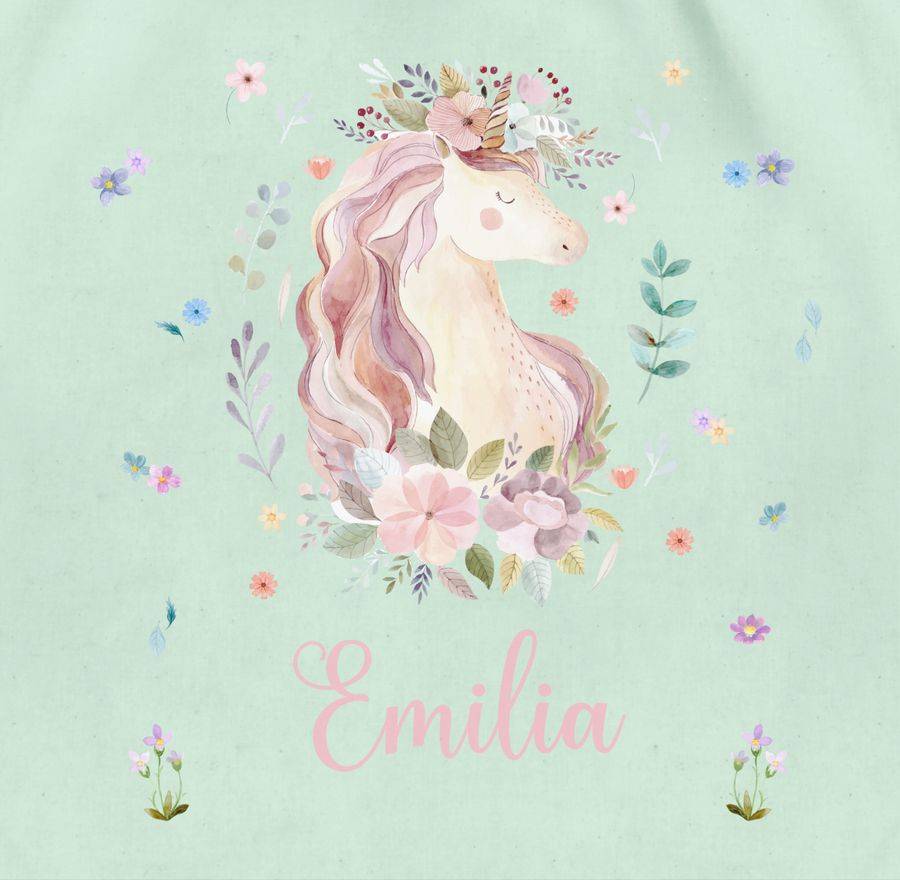 Shirtracer Einhorn Geschenke Mit Name: T-Shirt Rucksack Shirtracer