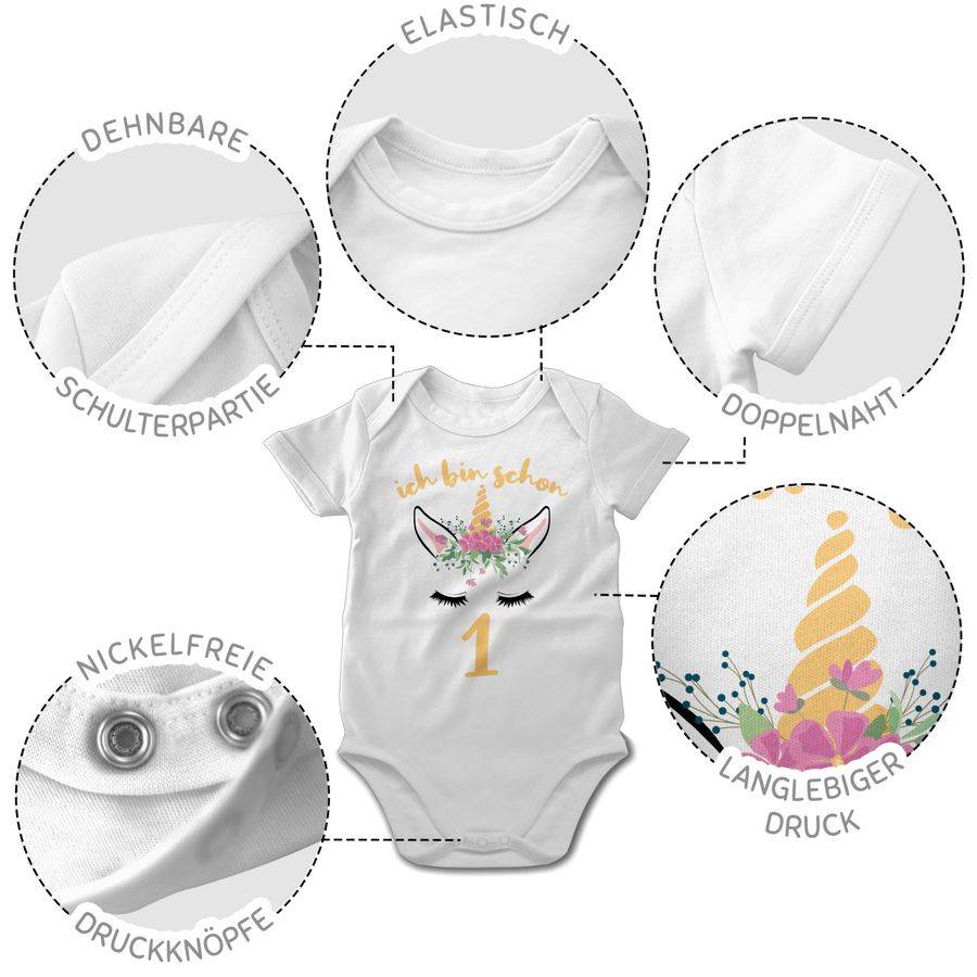 Shirtracer Einhorn - Ich Bin Schon Eins: T-Shirt Turnbeutel Shirtracer