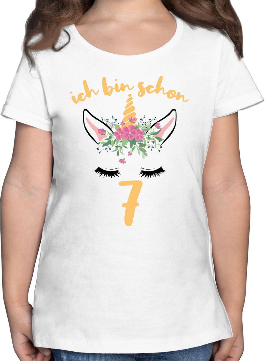 Shirtracer Einhorn - Ich bin schon sieben Shirts & Mehr Shirtracer