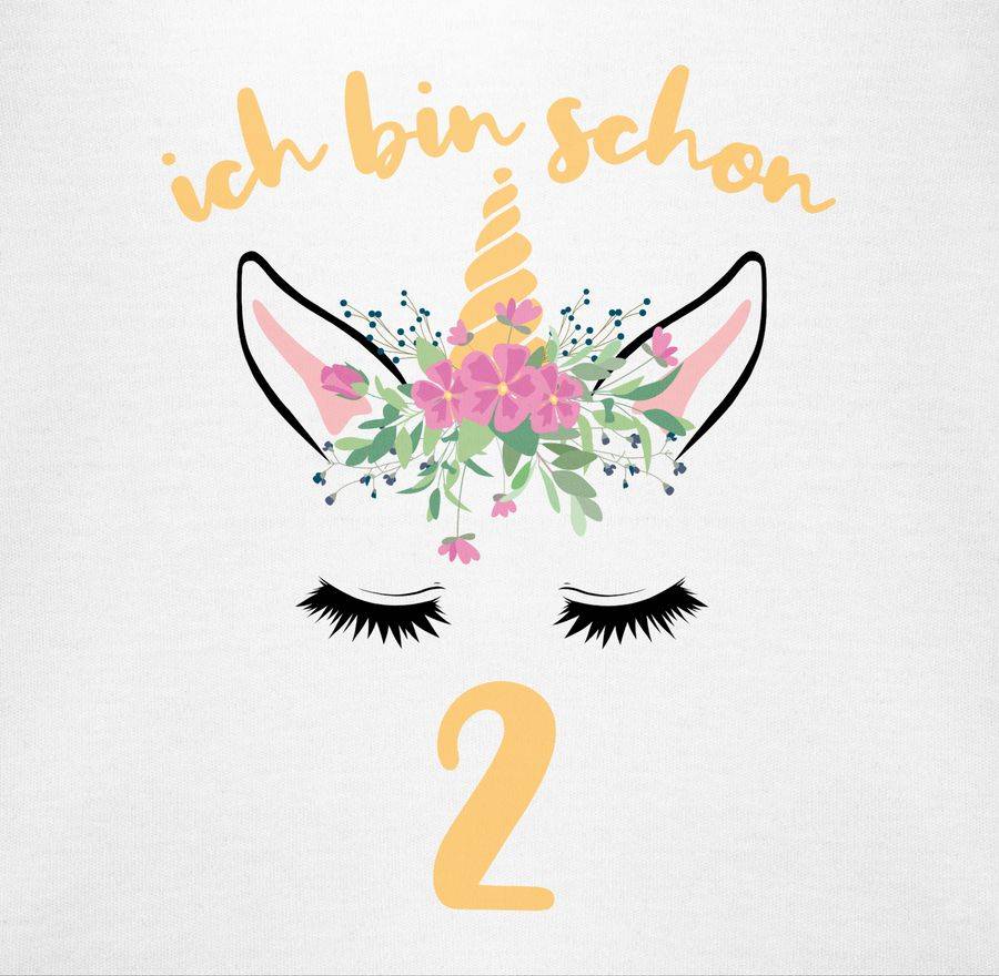 Shirtracer Einhorn - Ich Bin Schon Zwei Shirts & Mehr Shirtracer