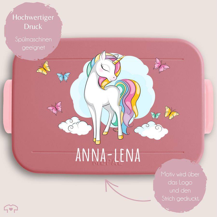 Shirtracer Einhorn Schmetterlingen: T-Shirt Rucksack Shirtracer