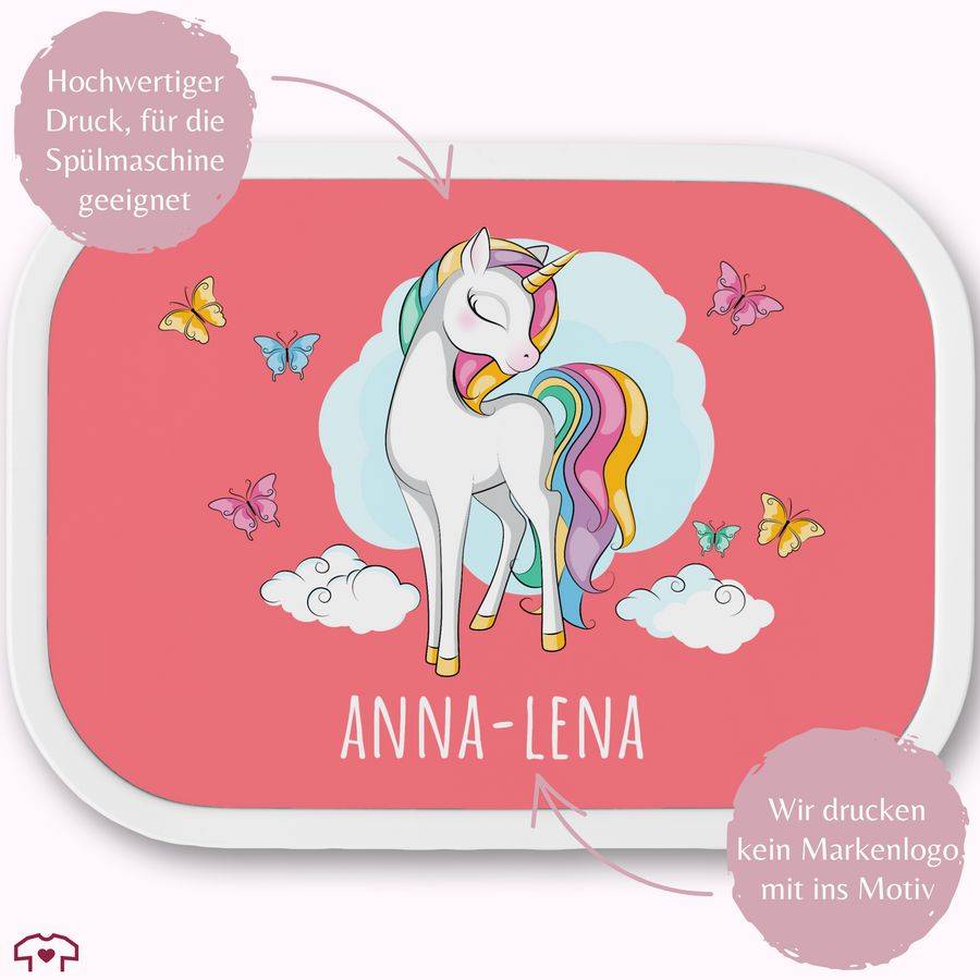 Shirtracer Einhorn Schmetterlingen: T-Shirt Rucksack Shirtracer