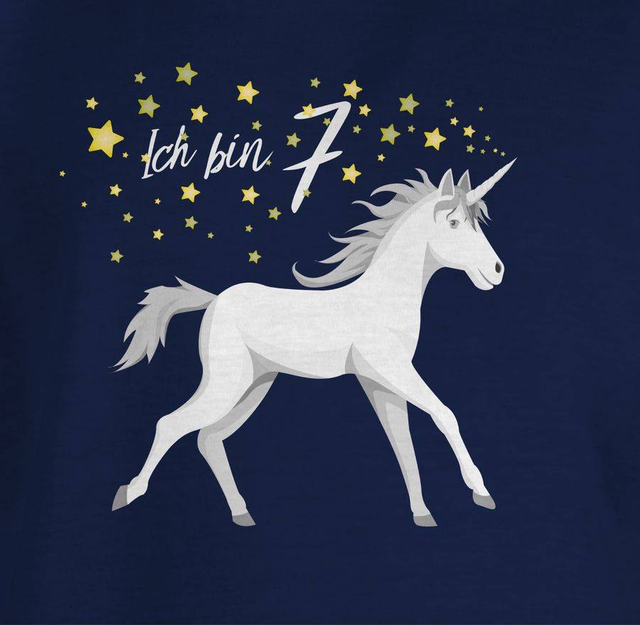 Shirtracer Einhorn Siebter: Tshirt Turnbeutel Shirtracer