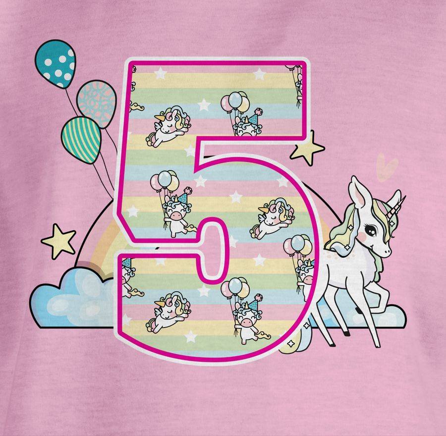 Shirtracer Einhorn Und Regenbogen Fünf Shirts & Mehr Shirtracer