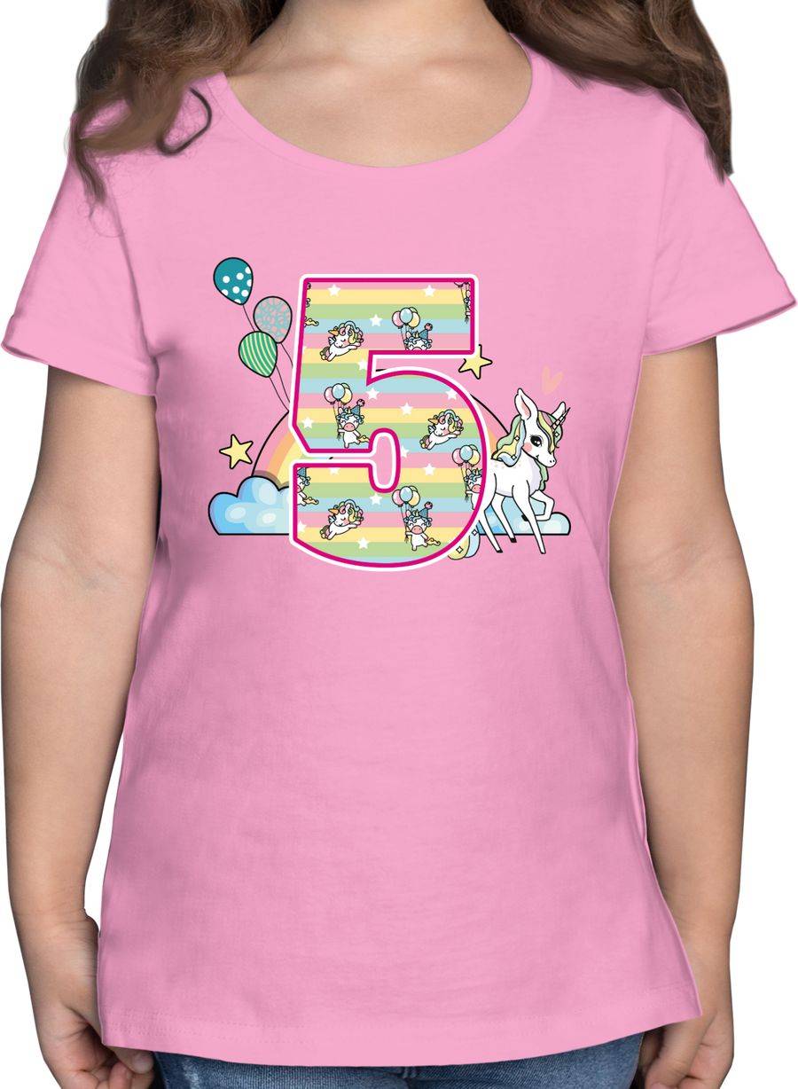 Shirtracer Einhorn und Regenbogen Fünf Shirts & Mehr Shirtracer