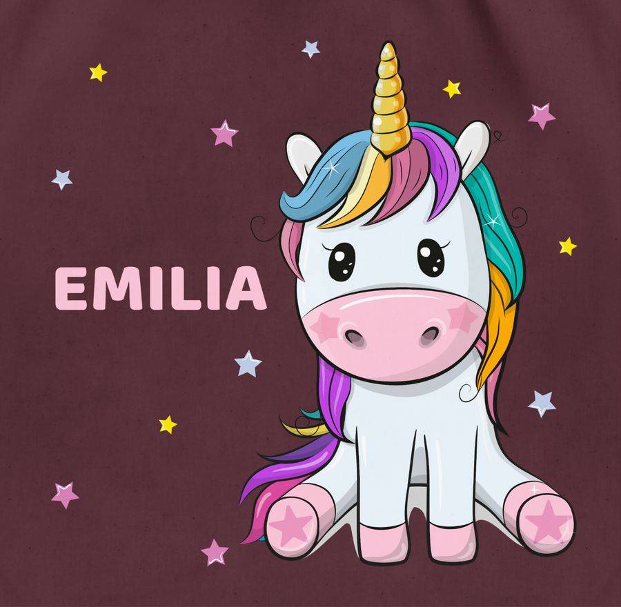 Shirtracer Einhorn Unicorn: T-Shirt Turnbeutel Shirtracer