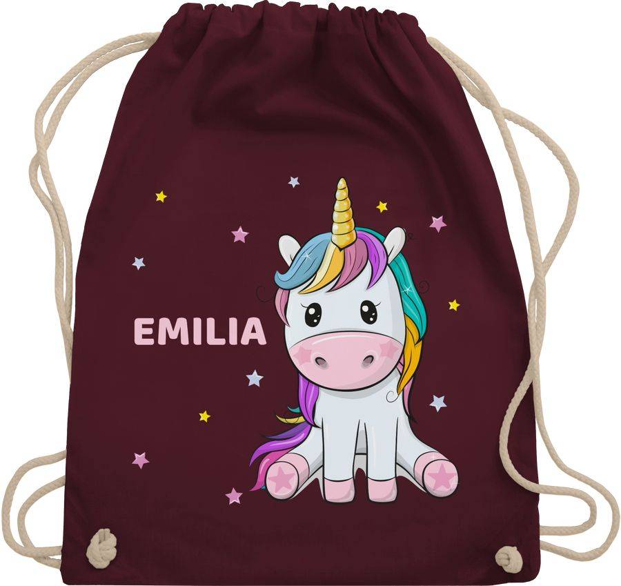 Shirtracer Einhorn Unicorn: T-Shirt Turnbeutel Shirtracer