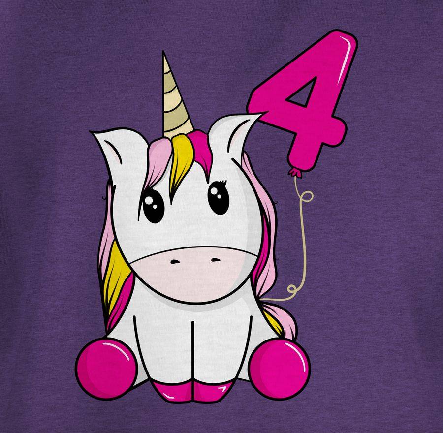 Shirtracer Einhorn Vierter Luftballon: Tshirt Gym Bag Shirtracer