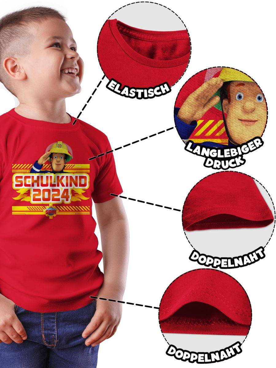 Shirtracer Einschulung Schulkind 2024 Sam: Tshirt Gym Bag Shirtracer