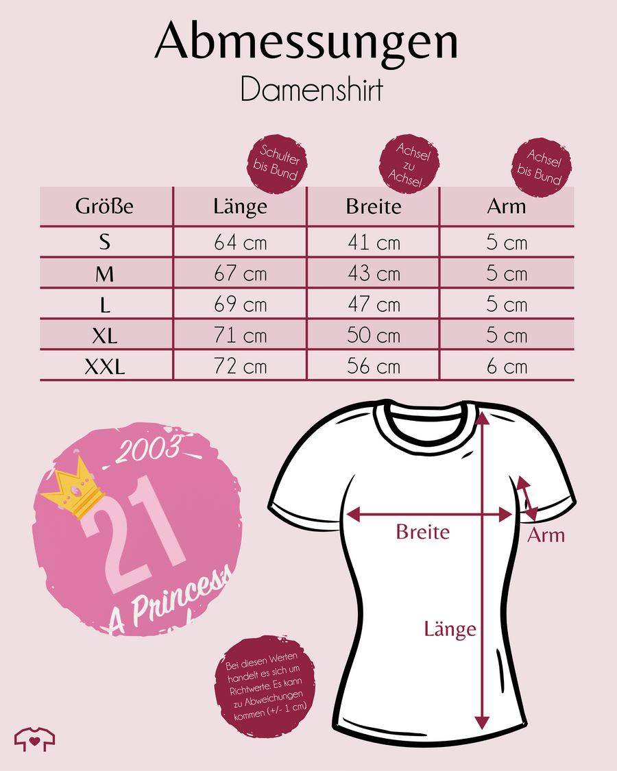 Shirtracer Einundzwanzigster Mädchen Princess 2003: T-Shirt Gym Bag Shirtracer