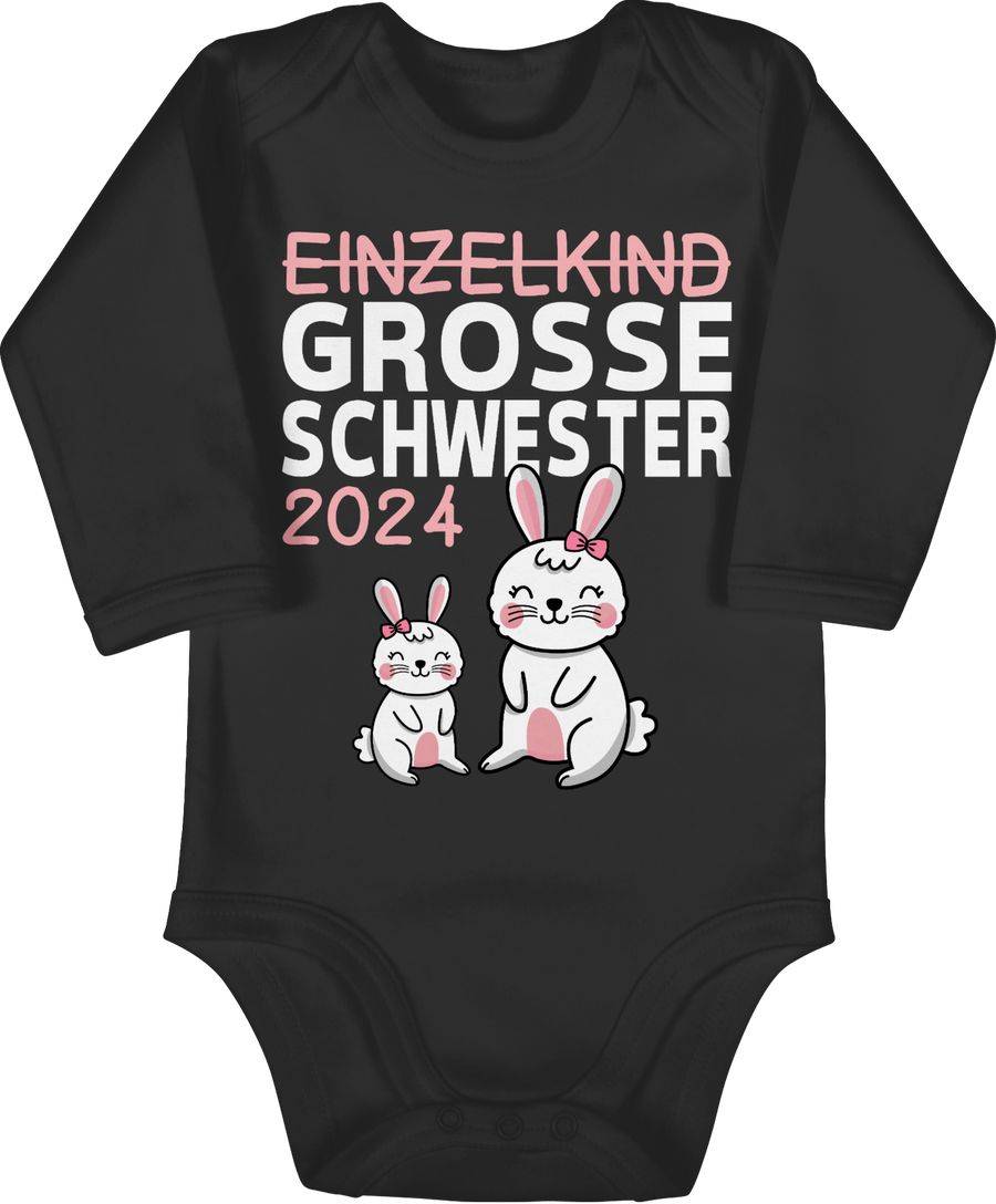 Shirtracer Einzelkind große Schwester 2024: T-Shirt Rucksack Shirtracer