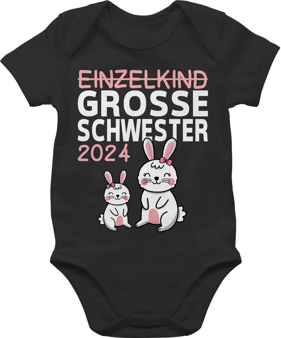 Shirtracer Einzelkind große Schwester 2024: T-Shirt Rucksack Shirtracer