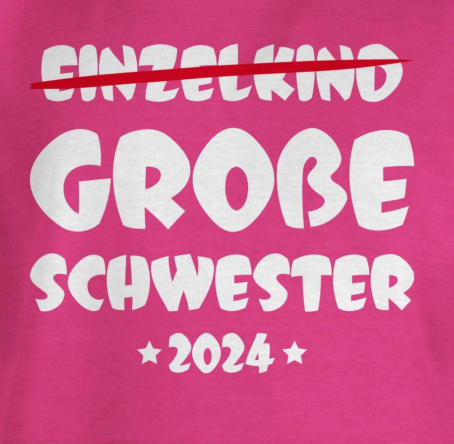 Shirtracer Einzelkind Große Schwester 2024: Tshirt Gym Bag Shirtracer