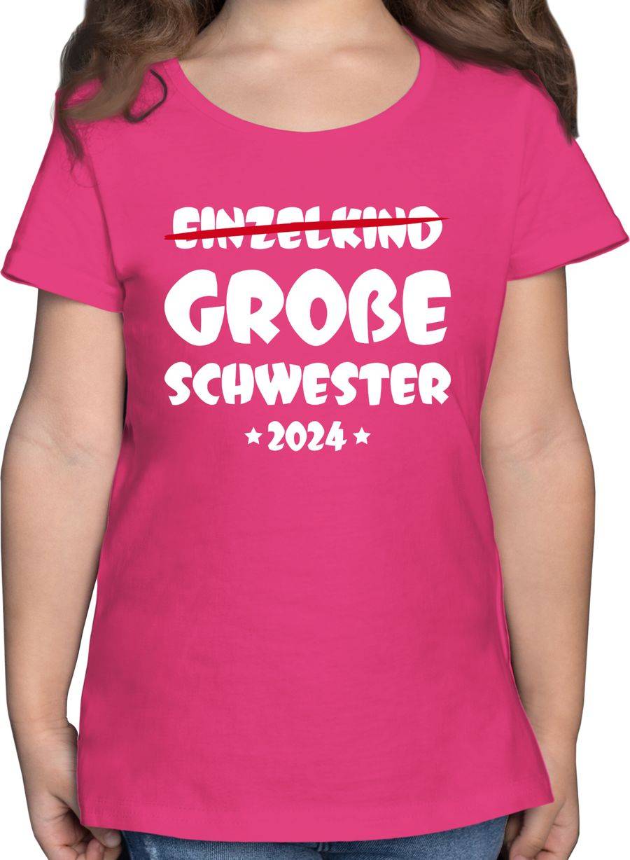 Shirtracer Einzelkind Große Schwester 2024: Tshirt Gym Bag Shirtracer
