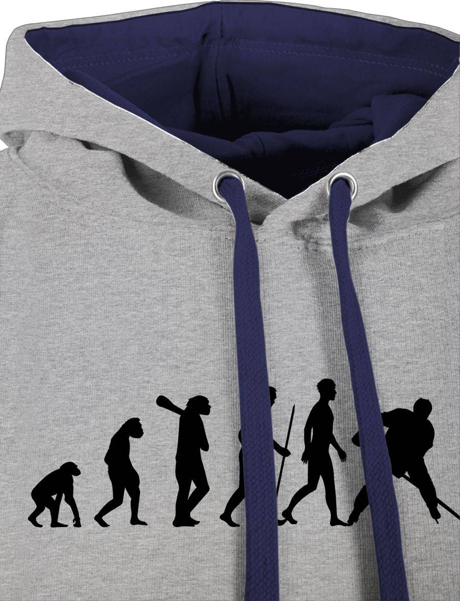 Shirtracer Eishockey Evolution: T-Shirt Turnbeutel Shirtracer