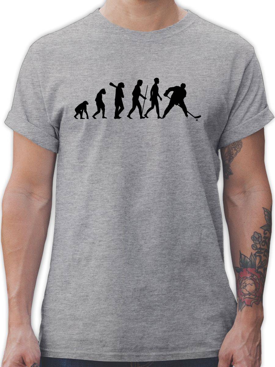 Shirtracer Eishockey Evolution: T-Shirt Turnbeutel Shirtracer