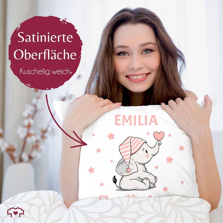 Shirtracer Elefant Geburtsdaten Geschenk Zur Geburt Shirts & Mehr Shirtracer