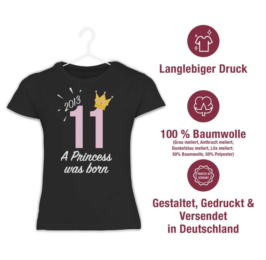 Shirtracer Elfter Mädchen Princess 2013: Tshirt Rucksack Shirtracer