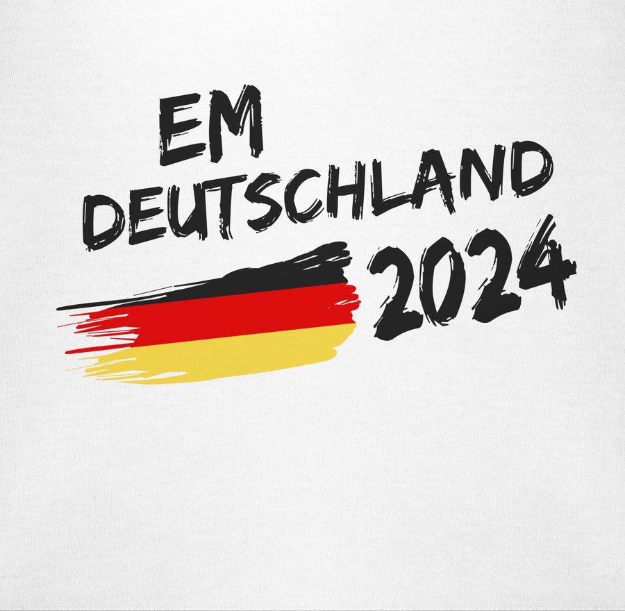 Shirtracer EM Deutschland 2022 Schwarz: Tshirt Turnbeutel Shirtracer
