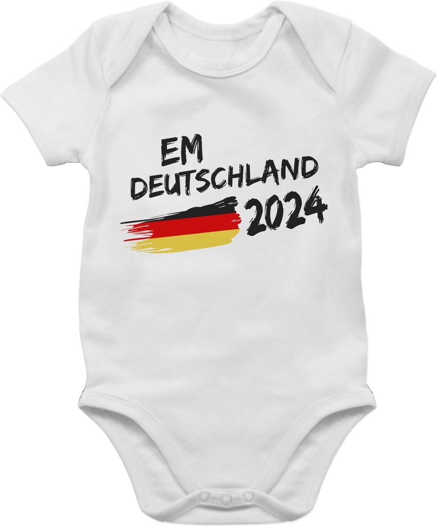 Shirtracer EM Deutschland 2022 schwarz: Tshirt Turnbeutel Shirtracer