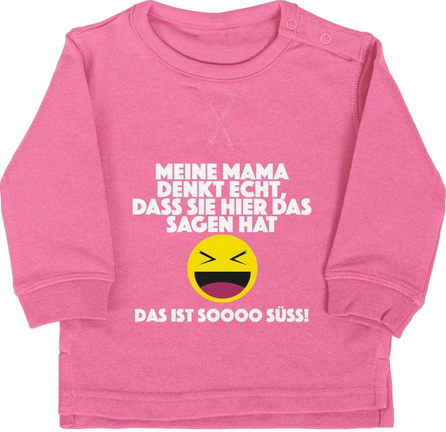 Shirtracer Emoticon - Meine Mama denkt echt, dass sie hier das sagen hat. Das ist soooo süß Shirtracer
