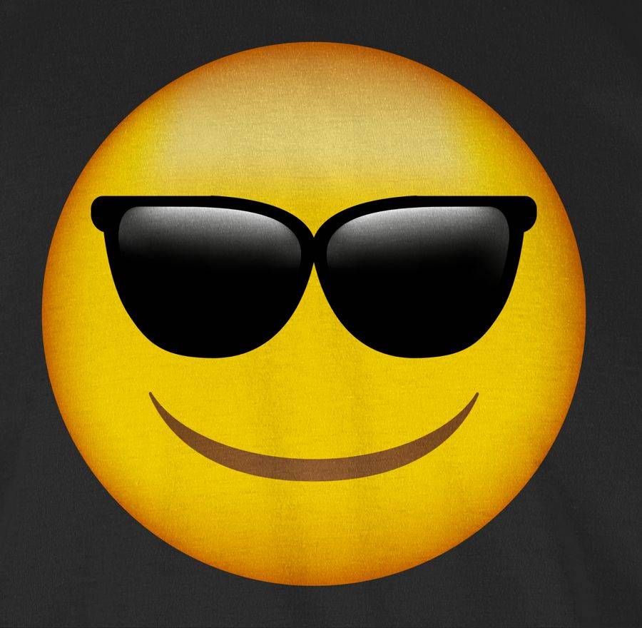 Shirtracer Emoticon Sonnenbrille: T-Shirt Turnbeutel Shirtracer