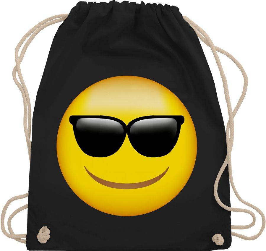 Shirtracer Emoticon Sonnenbrille: T-Shirt Turnbeutel Shirtracer