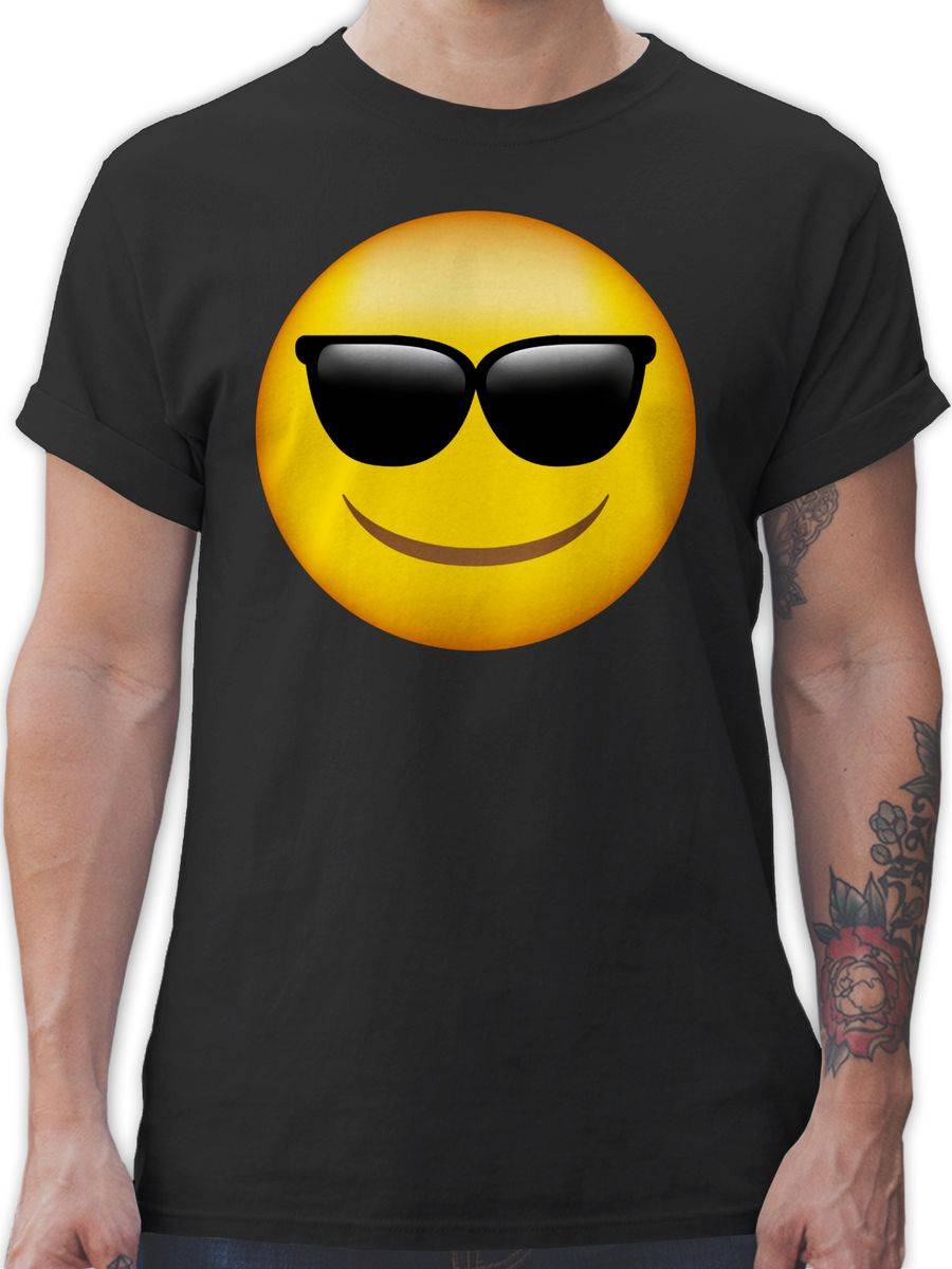 Shirtracer Emoticon Sonnenbrille: T-Shirt Turnbeutel Shirtracer